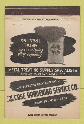 Matchbook Cover - Case Hardening Metal Treating Cleveland OH 40 Strike