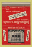 Matchbook Cover - Howell Manufacturing Philadelphia PA Sectional Doors 40 Strike