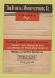Matchbook Cover - Howell Manufacturing Philadelphia PA Sectional Doors 40 Strike