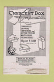 Matchbook Cover - Crescent Box Corp Philadelphia PA 40 Strike