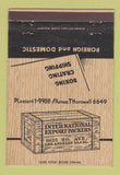 Matchbook Cover - International Export Packers Los Angeles CA boxes 40 Strike