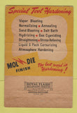 Matchbook Cover - Strand's Mol Die Steel Treating Detroit MI 40 Strike