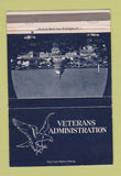 Matchbook Cover - Veterans Administration Capitol Washington DC 40 Strike