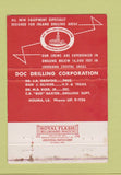 Matchbook Cover - Doc Drilling Corp Franklin LA oil well Houma 40 Strike