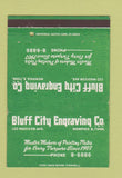 Matchbook Cover - Bluff City Engraving Memphis TN 40 Strike