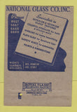 Matchbook Cover - National Glass Company Providence RI 40 Strike