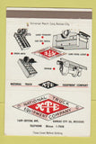 Matchbook Cover - National Truck Equipment Company Kansas City MO 40 Strike