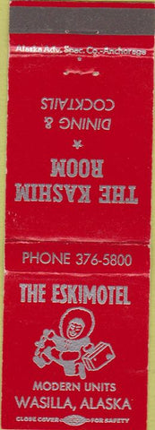 Matchbook Cover - The Eskimotel Wasilla AK