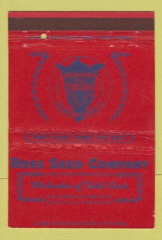 Matchbook Cover - May Bell Seed Ross Louisville KY 40 Strike