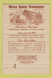 Matchbook Cover - May Bell Seed Ross Louisville KY 40 Strike