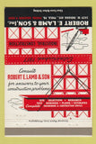 Matchbook Cover - Robert Lamb Industrial Construction Philadelphia PA 40 Strike