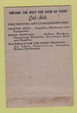 Matchbook Cover - Cal Ink San Francisco Los Angeles CA WEAR 40 Strike