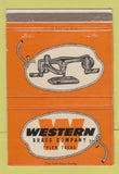 Matchbook Cover - Western Brass Company Tyler TX fixtures 40 Strike