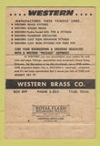 Matchbook Cover - Western Brass Company Tyler TX fixtures 40 Strike