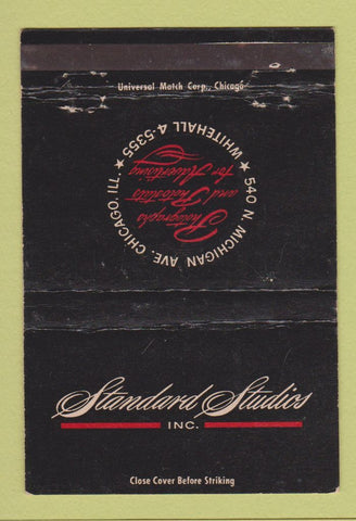 Matchbook Cover - Standard Studios Chicago IL photography advertising 40 Strike