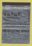 Matchbook Cover - Smith Electric Repair Burlington NC 40 Strike