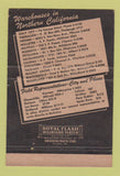 Matchbook Cover - Gaviota Fertilizers Seeds Pacific Guano Berkeley CA 40 Strike