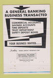 Matchbook Cover - Delta National Bank Yazoo City MS 40 Strike