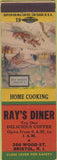 Matchbook Cover - Ray's Diner Bristol RI