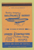 Matchbook Cover - Loggers & Contractors Machinery Portland OR 40 Strike