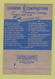 Matchbook Cover - Loggers & Contractors Machinery Portland OR 40 Strike