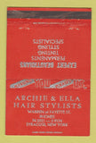 Matchbook Cover - Archie and Ella Hair Salon Syracuse NY 40 Strike