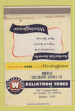 Matchbook Cover Westinghouse Reliatron Tubes Electronic Los Angeles CA 40 Strike