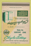 Matchbook Cover - Chrysler Airtemp Heating Air Conditioning 40 Strike
