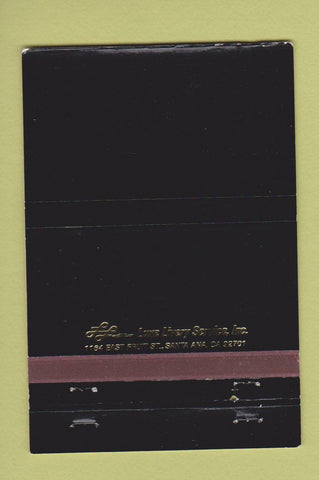 Matchbook Cover - Luxe Livery Service Santa Ana CA Limousine  40 Strike