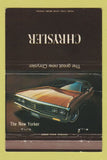 Matchbook Cover - Chrysler New Yorker Funk Lancaster WI WEAR 40 Strike