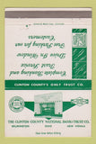 Matchbook Cover Clinton County National Bank Wilmington New Vienna OH 40 Strike