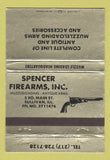 Matchbook Cover - Spencer Firearms guns Sullivan IL WEAR 40 Strike