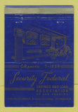 Matchbook Cover - Security Federal Savings Loan Los Angeles CA WEAR 40 Strike