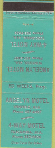 Matchbook Cover - Angelyn Motel Yuscumbia AL