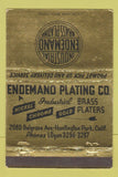 Matchbook Cover - Endemand Plating Huntington Park CA metal WEAR 40 Strike
