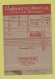 Matchbook Cover - Osborne Equipment Construction Knoxville TN WEAR 40 Strike