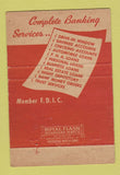 Matchbook Cover - The Conneaut Banking Trust Company OH 40 Strike
