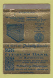 Matchbook Cover - Citizens Bank of Hattiesburg MS WEAR 40 Strike