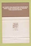Matchbook Cover - Concordia Notte Restaurant Italian London UK England 40 Strike
