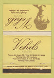 Matchbook Cover - Vehils Cataluna Castilla Spain WEAR 40 Strike