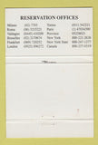 Matchbook Cover - La Veranda Jolly Hotel Atlanta Brussels Belgium 40 Strike
