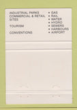 Matchbook Cover - Hamilton Wentworth Economic Development ON 40 Strike