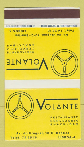 Matchbook Cover - Volante Restaurant Lisboa WEAR 40 Strike