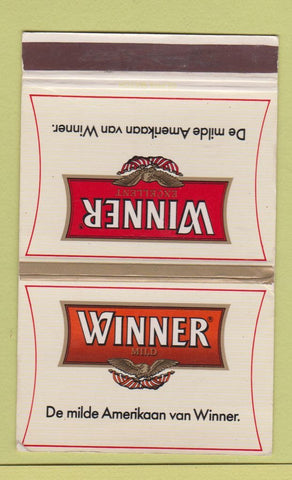 Matchbook Cover - Winner Tobacco? Cigarettes foreign 40 Strike