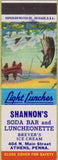 Matchbook Cover - Shannon's Soda Bar Breyer's Ice Cream Athens PA
