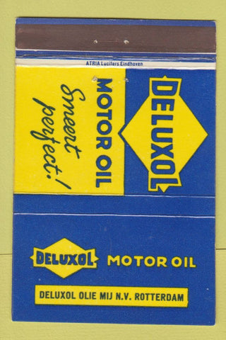 Matchbook Cover - Deluxol Motor oil gas Rotterdam 40 Strike