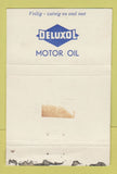 Matchbook Cover - Deluxol Motor oil gas Rotterdam 40 Strike