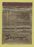 Matchbook Cover - Ed Sturzenegger Broderies Embroideries Zurich WEAR 40 Strike