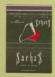Matchbook Cover - Sacha's Leme Brazil WORN 40 Strike