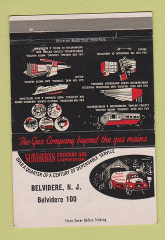 Matchbook Cover - Suburban Propane Belvidere NJ 40 Strike